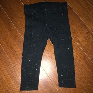 Sparkly Black Leggings